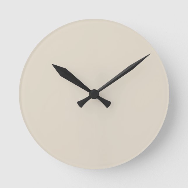 Bone White Round Clock (Front)