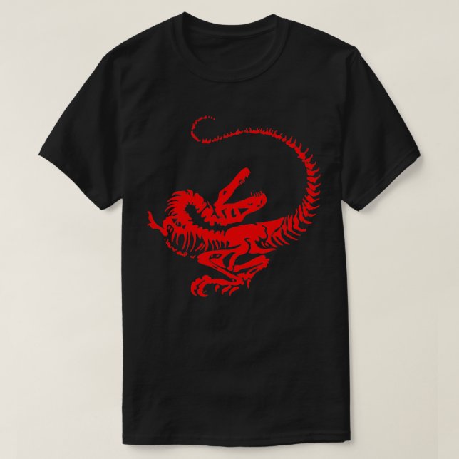 Boned Red T-Shirt (Design Front)