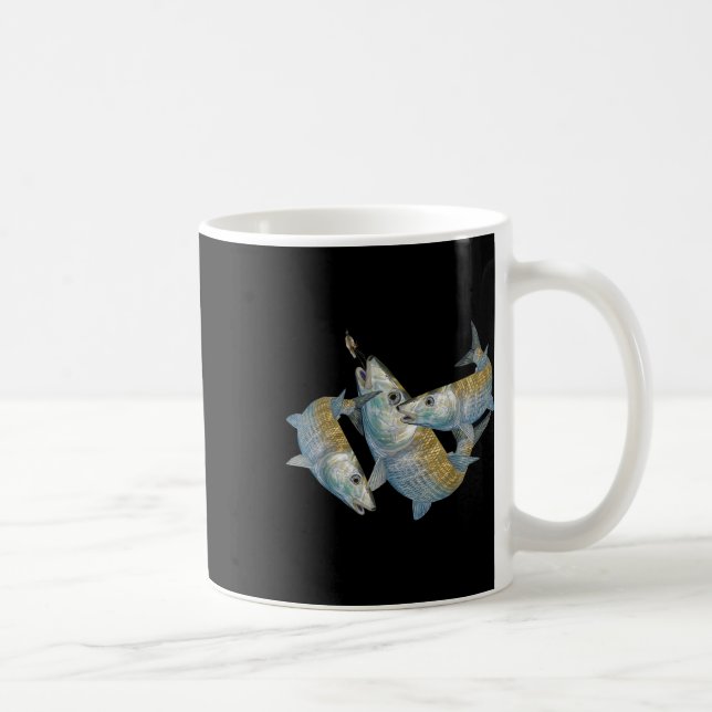 Bonefish Hunting A Salt Water Fly Fishing &amp; De Coffee Mug (Right)