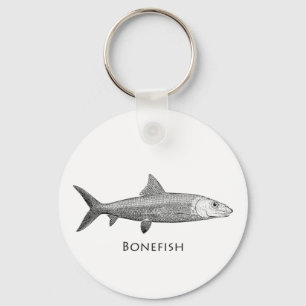 Bonefish Logo Keychain