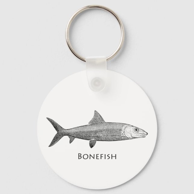 Bonefish Logo Keychain (Front)
