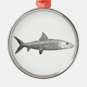 Bonefish Logo Metal Ornament