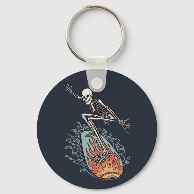 Bonehead Board Dude Keychain (Front)