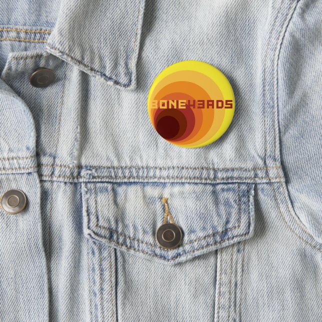 boneHeads™ logo BAUHS-1 2 Inch Round Button (In Situ)