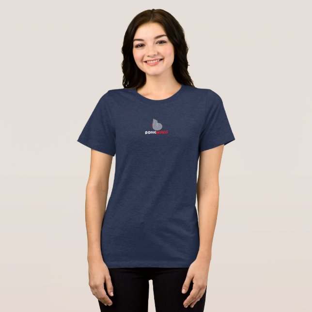 boneHeads™ logo BAUHS-3 Tri-Blend Shirt (Front Full)