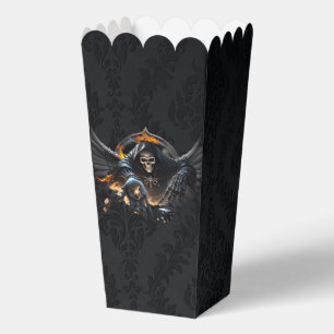 Bones and magic, skeleton with the mystical dice. favor box