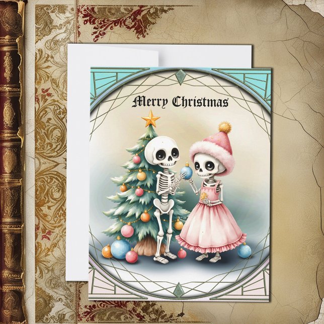 Bones, baubles, and a bit of magic holiday card (Creator Uploaded)