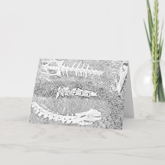 Bones Coloring DIY Coloring Project Card (Front)