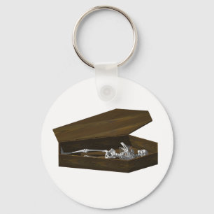 Bones in a Coffin: Halloween: Keychain
