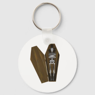Bones in a Coffin: Halloween: Keychain