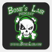Bone's Lair Podcast Stickers