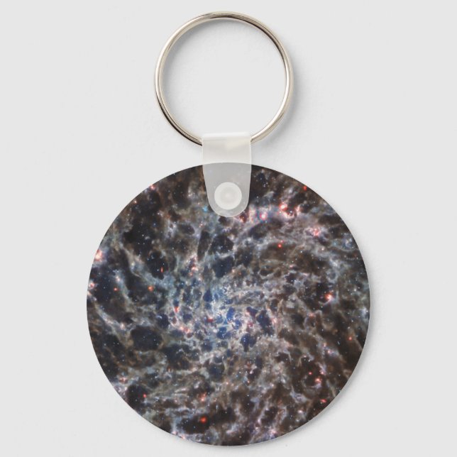 Bones of Galaxy IC5332 from JWST Keychain (Front)