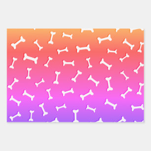 Bones On Colourful Background Paper Cutout Custom