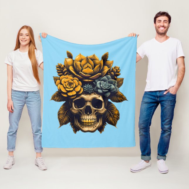 Bones to Bloom Fleece Blanket (In Situ)