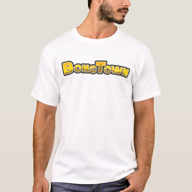 BoneTown White T-Shirt (Front)