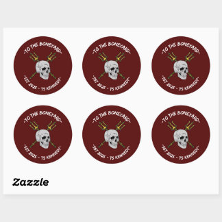 Boneyard Classic Round Sticker