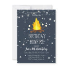 Bonfire Birthday Party Invitation