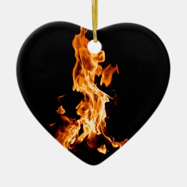 Bonfire Ceramic Ornament (Front)