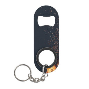 bonfire keychain bottle opener