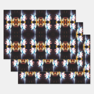 Bonfire   Mirror Tiled    Wrapping Paper Sheet