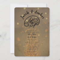 Bonfire Nights Rustic Wedding Invitation