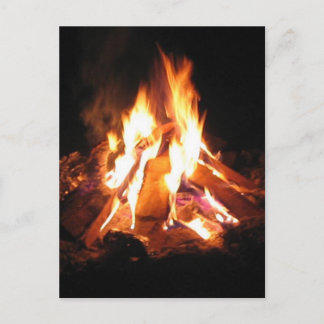 BonFire Party  Bon Bonne Fire Invitation Postcard