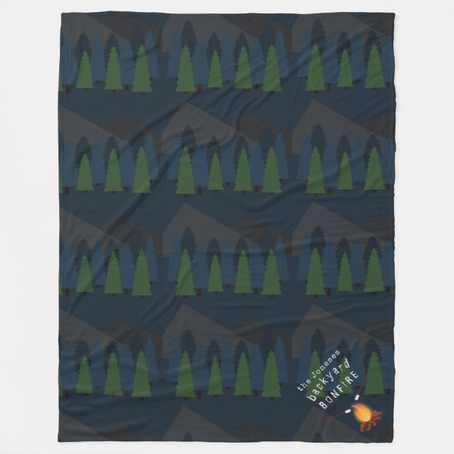Bonfire Party Fleece Blanket (Front)