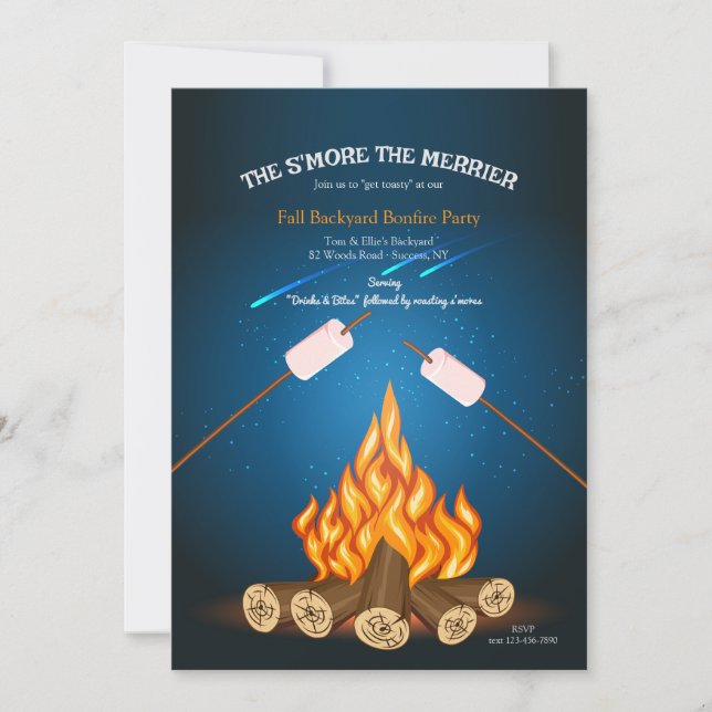 Bonfire Party Invitation (Front)