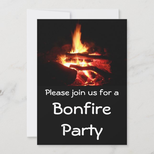 Bonfire Party Invitation (Front)