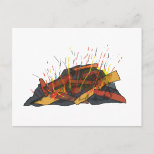Bonfire Postcard
