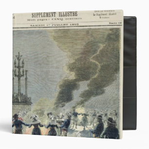Bonfires lit to celebrate the summer solstice in binder