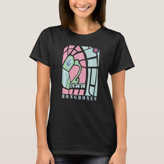 Bong Bones Pastel Colours Aztec Eagle T-Shirt (Front)