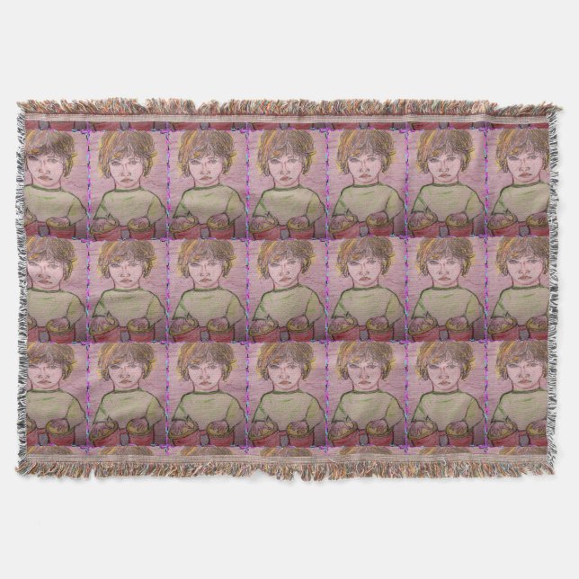 bongo boy throw blanket (Front)