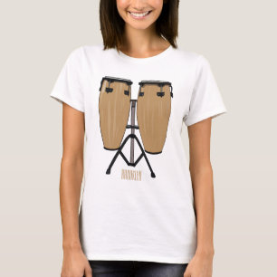 Bongo drum cartoon illustration  T-Shirt