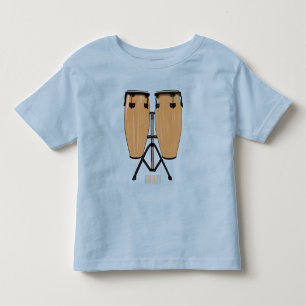 Bongo drum cartoon illustration toddler t-shirt