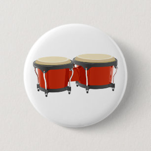 Bongo Drums 2 Inch Round Button