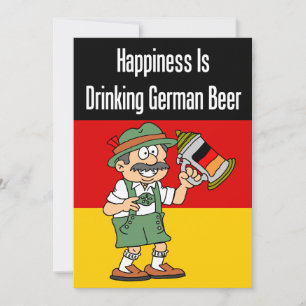 Bonheur à boire Bière Invitation allemand