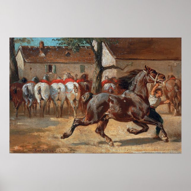 Bonheur - Horse Trotting Poster (Front)