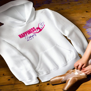 Bonheur saute de coeur fille rose violet rose