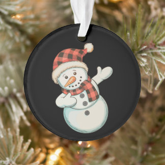Bonhomme de neige Dabbing Bûcheron carreaux de Buf