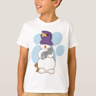 Bonhomme de neige et T-shirt de chats