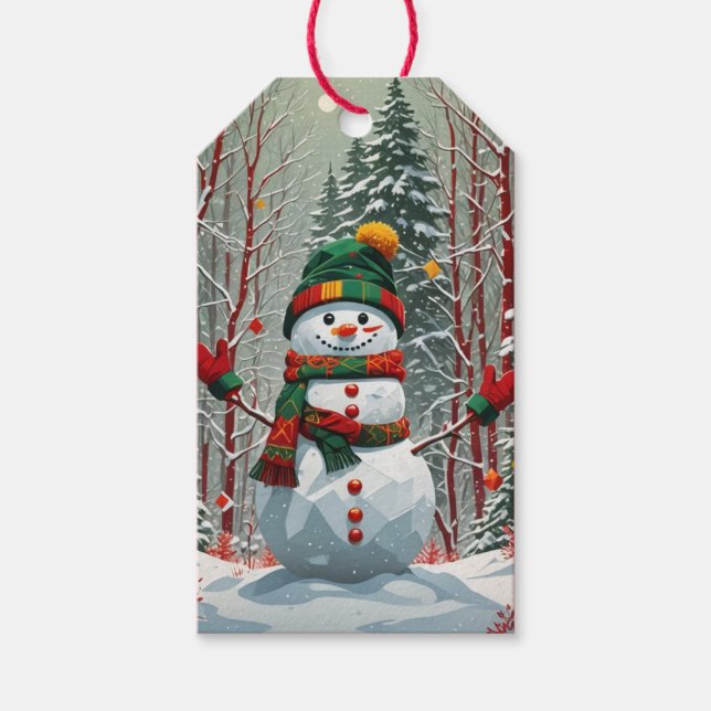 Bonhomme de neige gift tags (Front)