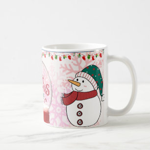 bonhomme de neige Joyeux Noël tasse à café