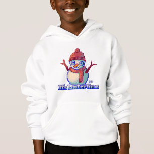 Bonhomme de neige Pixel Art pull