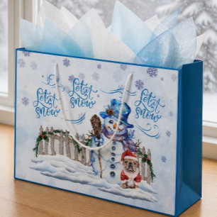 Bonhomme de neige Sac cadeau Laissez tomber la n