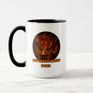 bonhomme de tasse de café lion