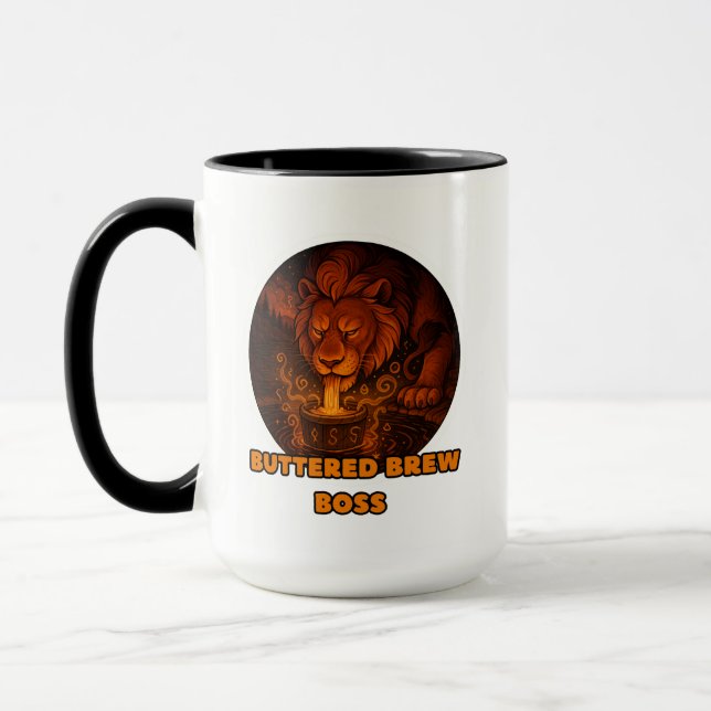 bonhomme de tasse de café lion (Gauche)