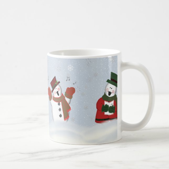 Bonhommes de neige chanteurs classique tasse de (Droite)