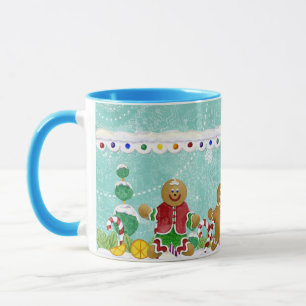 Bonhommes en pain d'épice, tasse de café de