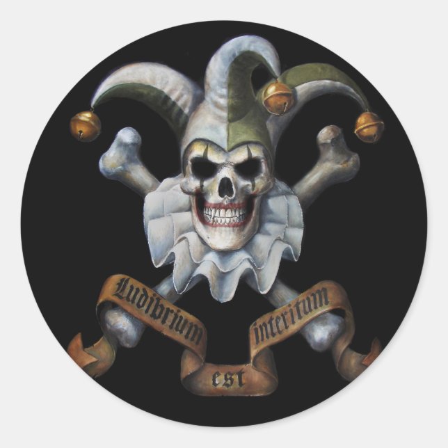 Bonie the Joker Classic Round Sticker (Front)